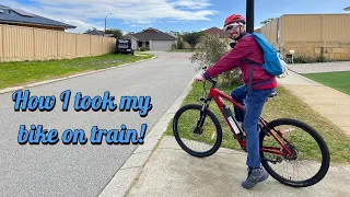 HOW I LOADED MY BIKE ON A TRAIN AT PERTH TRAIN STATION, WESTERN AUSTRALIA