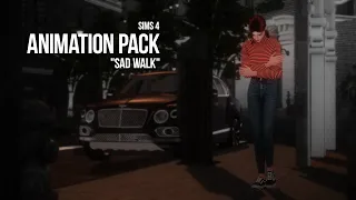 Animation pack SAD WALK SIMS 4 by Люка Злюка | Download