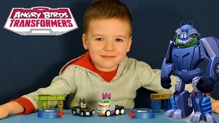 Энгри Бёрдс Трансформеры - игрушки на русском. Angry Birds Transformers Toys. Игрушки для мальчиков.