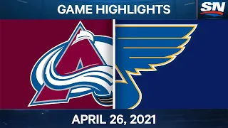 NHL Game Highlights | Avalanche vs. Blues – Apr. 26, 2021