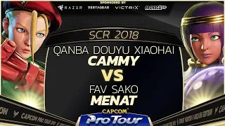 Qanba Douyu XiaoHai (Cammy) vs FAV Sako (Menat) - SCR 2018 Winners Finals - CPT 2018