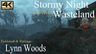 Stormy Night in the Wasteland • Fallout 4 Relax (ASMR) • Lynn Woods • Sleep Relaxation/Help Me Sleep