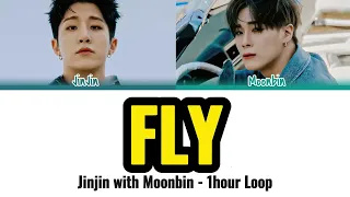 [1 HOUR LOOP] FLY - JINJIN with MOONBIN color coded lyrics han roman eng #fly #jinjin #moonbin