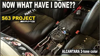 ALCANTARA 2-tone install! BOUGHT the CHEAPEST Mercedes 2015 S63 AMG in EU. S63 Project part 11.