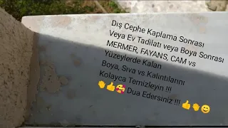 Mermer temizleme aparatı inşaat boya sıva ve tadilat kalıntılarını basitçe temizlemek için kazıyıcı