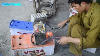 Amazing Technique of Making Lead Acid Battery | Dead Battery Restoring