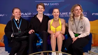 Mariia HOLUBTSOVA / Kyryl BIELOBROV UKR RD 2023 FISU Winter World University Games