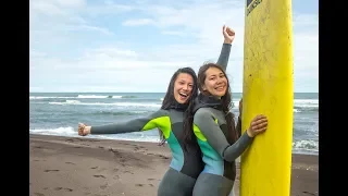 Школа серфинга на Камчатке QUIKSILVER. Отзыв от Кристины, Поли и Насти