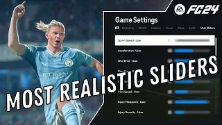 MOST REALISTIC SLIDERS and Settings in EA FC 24