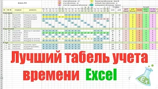 Табель учета рабочего времени в Excel 2021