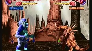 Primal Rage (Sega Saturn) Blizzard Run