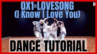 TXT '0X1=LOVESONG (I Know I Love You) feat. Seori' Dance Practice Mirror Tutorial (SLOWED)