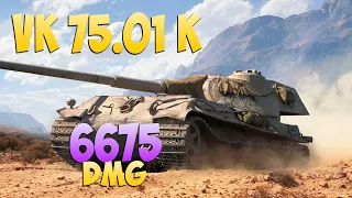 VK 75.01 K - 8 Frags 6.6K Damage - Tractor! - World Of Tanks