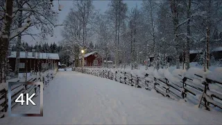 Christmas walk from forest to town center | Northern Sweden