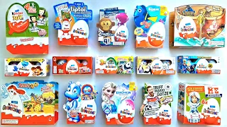 Old Kinder Surprise Eggs | Big unboxing! | 10 packs of 4 eggs and 5 of three! 2009 - 2023