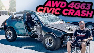 1300HP 4G63 AWD Civic WRECKS Racing Frustrate EG Honda (The Full Docu-Story)