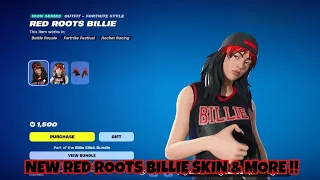 NEW RED ROOTS BILLIE SKIN & MORE ARE NOW OUT !! ( FORTNITE ITEM SHOP )