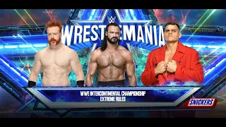 WWE 2K23 Gameplay | Gunther vs Drew McIntyre vs Sheamus | Triple Threat | Wrestlemania  (4k 60FPS)