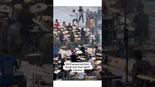 Imagine what would happen if one person was off the beat😳 [🎥: @Nath_here_is_music ] #Nirvana