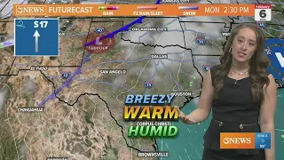 Warm, windy, and muggy ahead of the next cold front heading for Corpus Christi