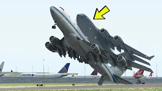 Can A B747 Aircraft Take Off While Carrying C17 Globemaster?