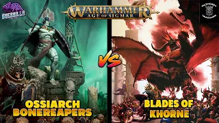 ⭐️INFORME WARHAMMER AGE OF SIGMAR⭐️Ossiarch Bonereapers VS Blades of Khorne - 2.000pts