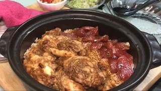 Claypot Chicken Rice w Lap Cheong : 煲仔腊肠鸡饭