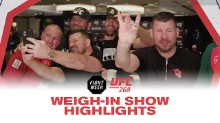 UFC 268 Weigh-in Show Best Bits | Aljo on Yan, Glover Teixeira, Chris Weidman and Bisping's eye!