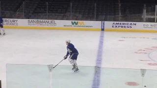 William Nylander performing shoot outs during practice - March 2, 2017