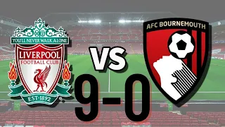 Liverpool 9-0 Bournemouth || Extended Highlights & All Goals 2022 HD