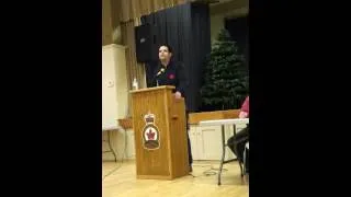 Jesse Cullen @ Oshawa Town Hall meeting Nov. 29 2012