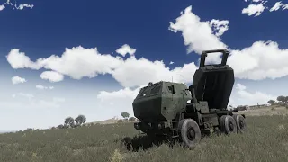 Today new Ukrainian M142 Himars Destroyed Russian military convoy with fuel and ammo - Arma 3