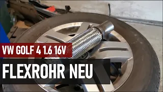 VW Golf 4 1.6 16V | Neues Flexrohr #diy #tutorial #cars