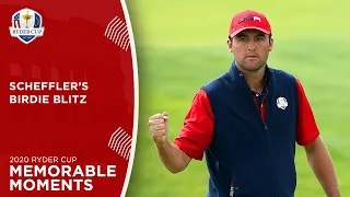 Scottie Scheffler Birdies Opening FOUR Holes vs Jon Rahm | 2020 Ryder Cup