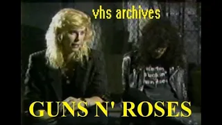 SLASH and DUFF from GUNS N' ROSES interview - MuchMusic 1988