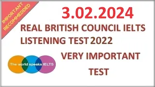 NEW IELTS LISTENING PRACTICE TEST 2024 WITH ANSWERS  - 3.02.2024