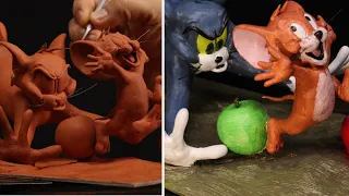 Tom and Jerry Diorama | Sculpting | Timelapse