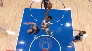 Andrew Wiggins huge poster dunk on Luka Doncic