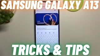 SAMSUNG Galaxy A13 Tips & Tricks - The Best  Samsung A13 TOP Features | The Most Useful Options