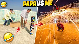 Papa Angry On Me😭😡Biggest Diwali SkyShot डरा दिया🤣!!