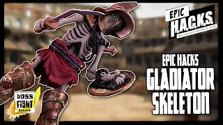 Boss Fight Studios Epic H.A.C.K.S. Gladiator Skeleton 1:12 Scale Action Figure @TheReviewSpot