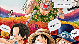 How everybody dumped their children on Garp. | One Piece skit