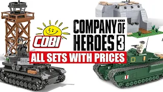 All COBI Company of Heroes 3 sets list with prices - tanks, buildings, soldier minifigs