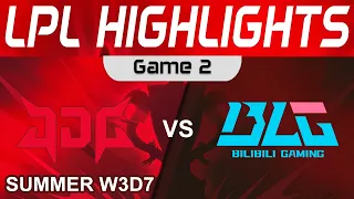 JDG vs BLG Highlights Game 2 LPL Summer Season 2023 W3D7 JD Gaming vs Bilibili Gaming by Onivia
