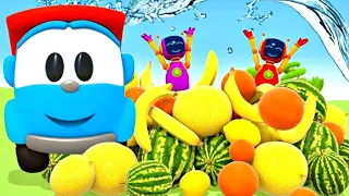Fruit song for kids! Nursery rhymes & @SongsforKidsEN with Leo the truck