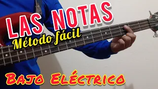 ¿ Cómo UBICAR TODAS LAS NOTAS en el BAJO Eléctrico ? | Método Fácil para Principiantes