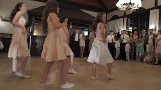 Brothers and sisters performed for the newlyweds at the wedding a stunning surprise dance