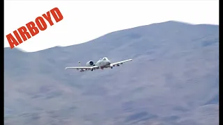 A-10 Live Fire At The Nevada Test and Training Range (NTTR)