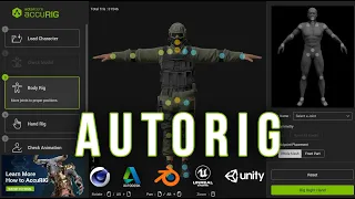 Free automatic RIGGING 3D character | AutoRIG in AccuRig