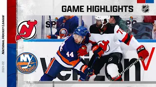 Devils @ Islanders 12/11/21 | NHL Highlights